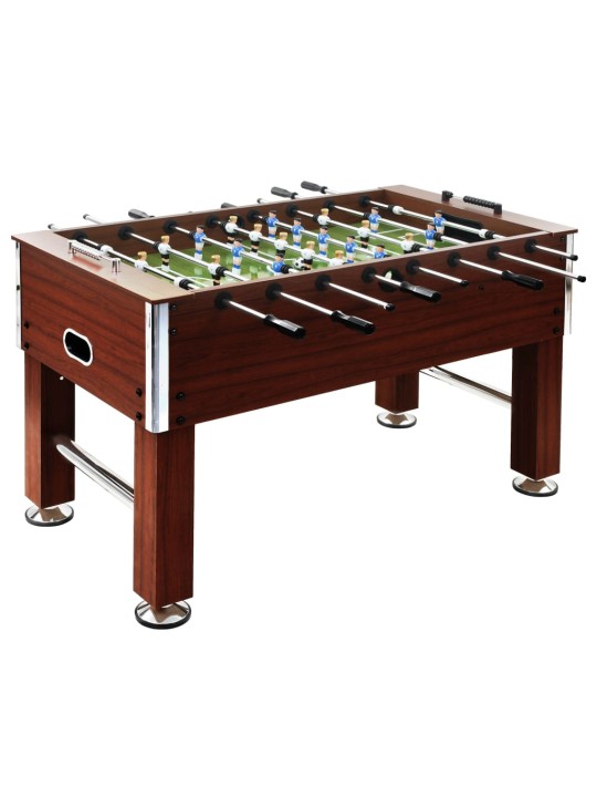 Stolní fotbal ocel 60 kg 140x74,5x87,5 cm hnědý