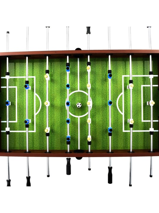 Stolní fotbal ocel 60 kg 140x74,5x87,5 cm hnědý