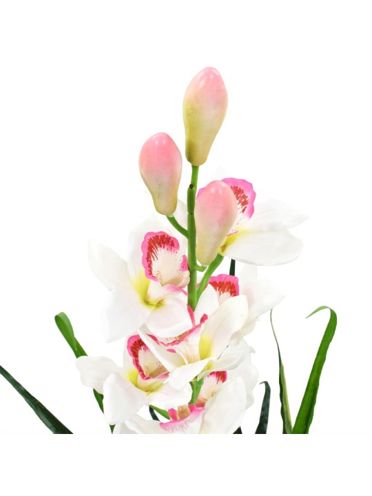 Umělá rostlina orchidej člunatec s květináčem 100 cm