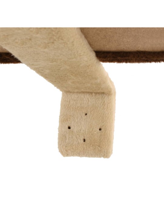 Nástěnné škrabadlo pro kočky sisalové sloupky 194cm béžovohnědé