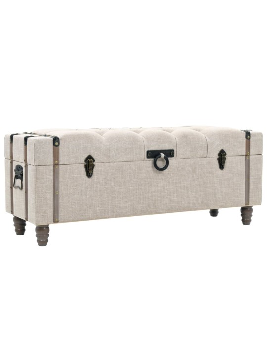 Sada úložných lavic 3 kusy masivní dřevo a ocel 112x37x45 cm