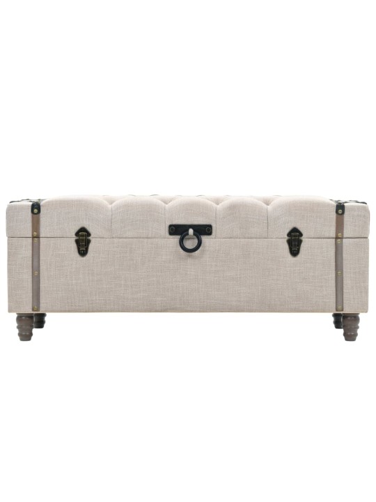 Sada úložných lavic 3 kusy masivní dřevo a ocel 112x37x45 cm