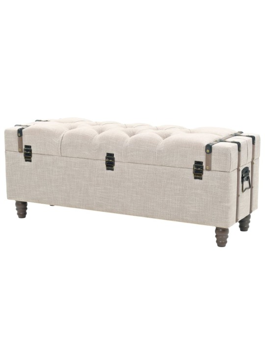 Sada úložných lavic 3 kusy masivní dřevo a ocel 112x37x45 cm
