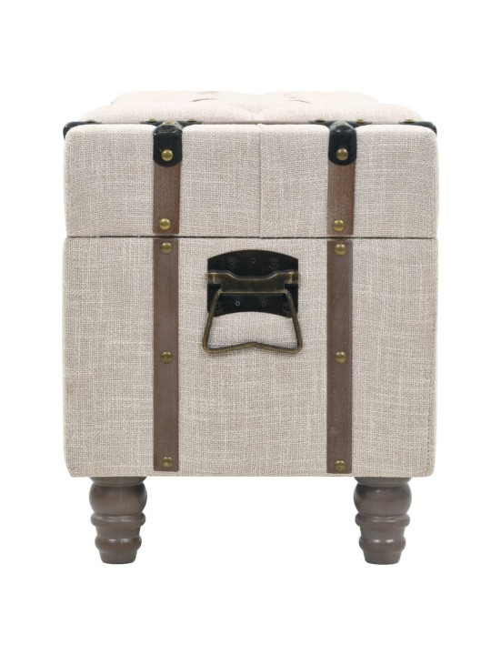 Sada úložných lavic 3 kusy masivní dřevo a ocel 112x37x45 cm