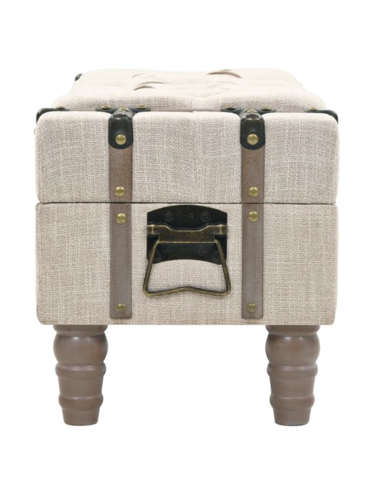Úložná lavice masivní dřevo a ocel 111 x 34 x 37 cm