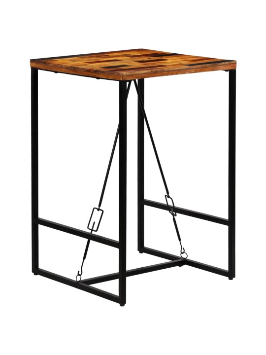 Barový stůl masivní recyklované dřevo 70 x 70 x 106 cm