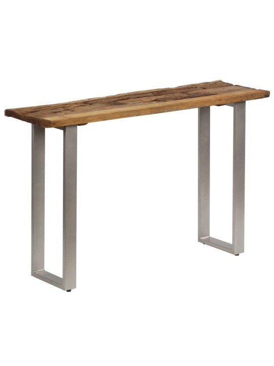 Konzolový stolek recyklované dřevo a ocel 120 x 35 x 76 cm