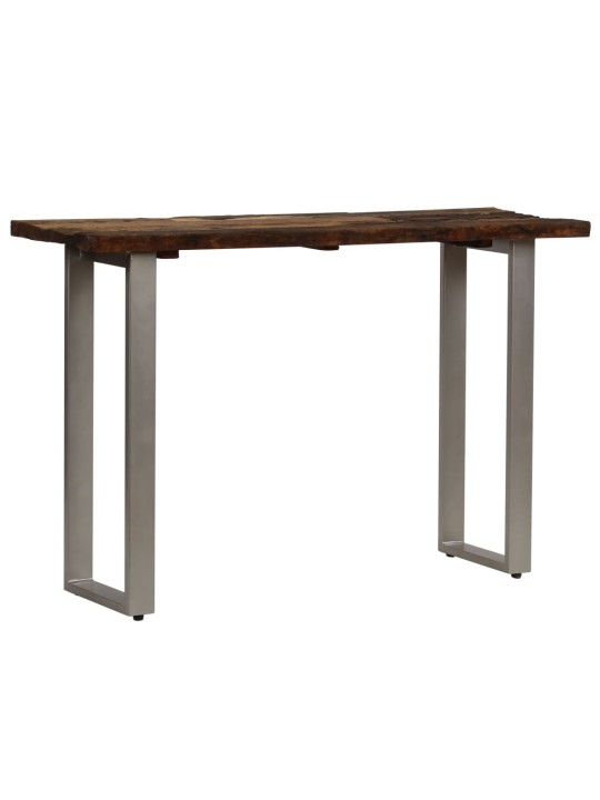 Konzolový stolek recyklované dřevo a ocel 120 x 35 x 76 cm
