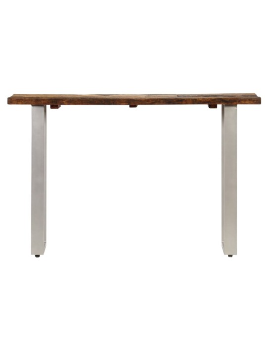 Konzolový stolek recyklované dřevo a ocel 120 x 35 x 76 cm