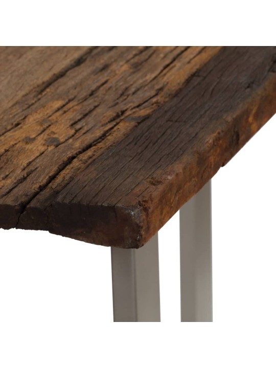 Konzolový stolek recyklované dřevo a ocel 120 x 35 x 76 cm