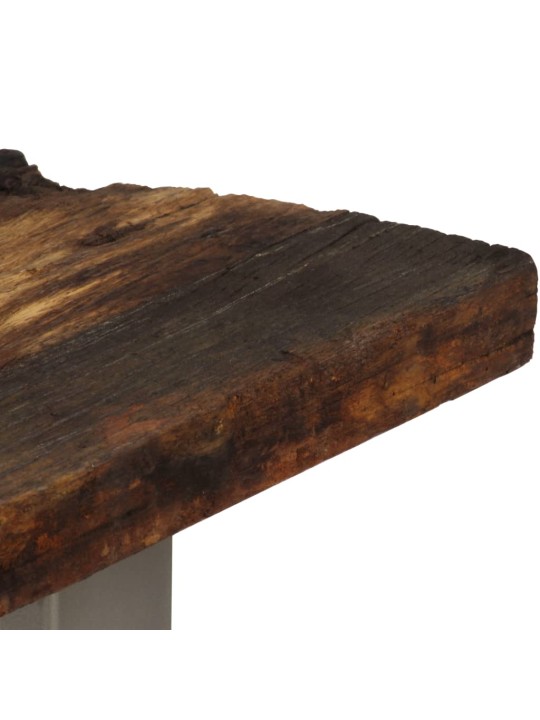 Konzolový stolek recyklované dřevo a ocel 120 x 35 x 76 cm