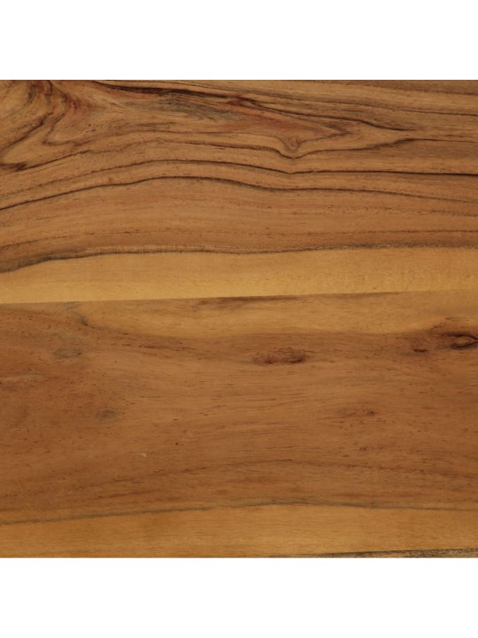 Jídelní stůl masivní akáciové dřevo a ocel 75 x 75 x 76 cm