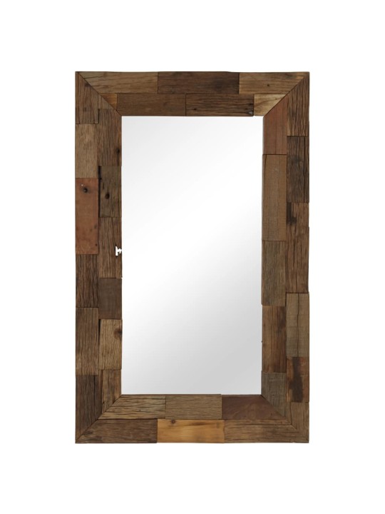 Zrcadlo masivního recyklované dřevo 50 x 80 cm