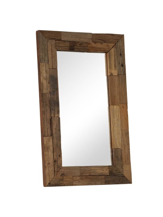 Zrcadlo masivního recyklované dřevo 50 x 80 cm