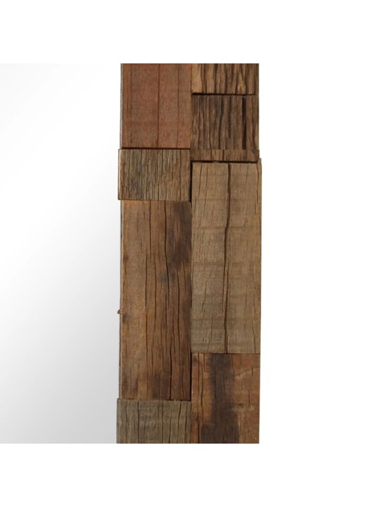 Zrcadlo masivního recyklované dřevo 50 x 80 cm