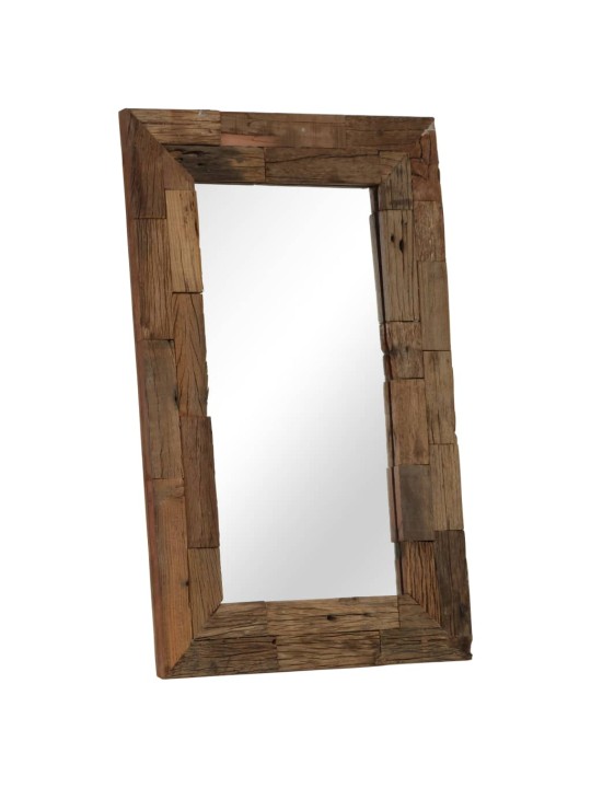 Zrcadlo masivního recyklované dřevo 50 x 80 cm
