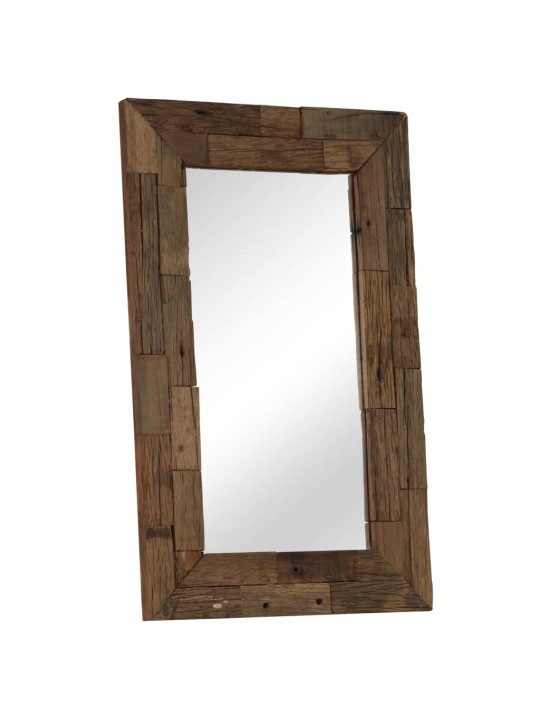 Zrcadlo masivního recyklované dřevo 50 x 80 cm