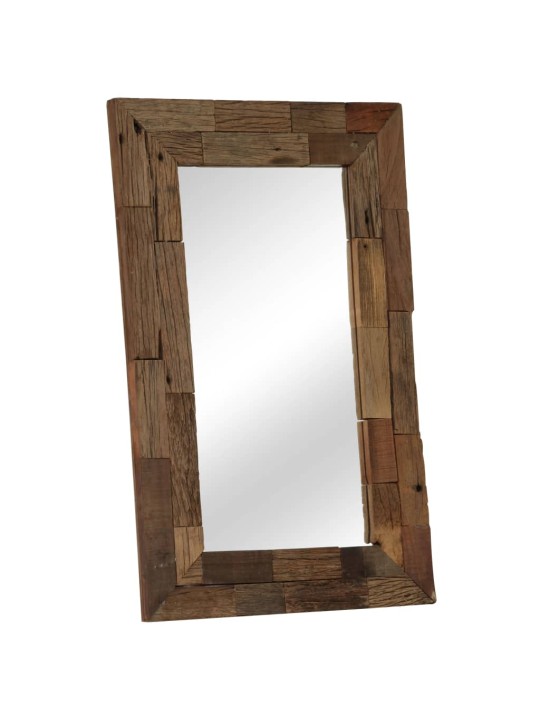 Zrcadlo masivního recyklované dřevo 50 x 80 cm
