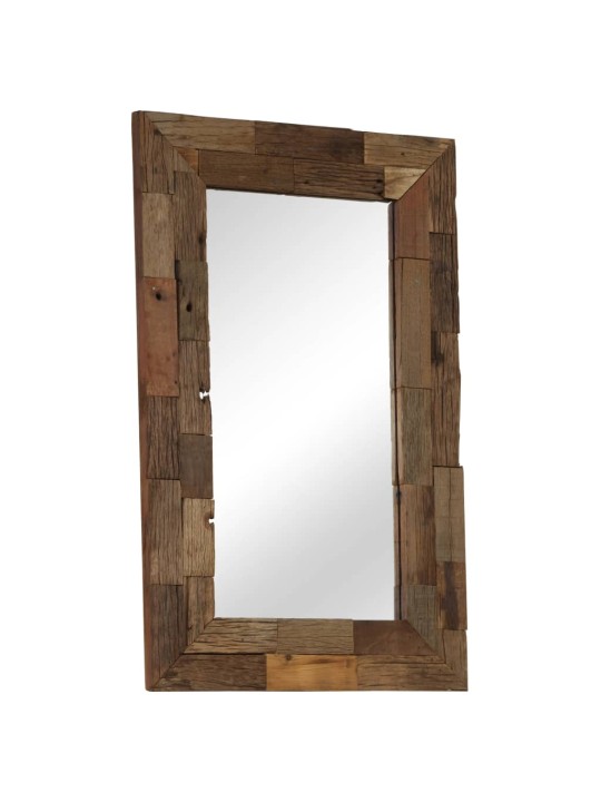 Zrcadlo masivního recyklované dřevo 50 x 80 cm