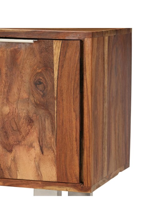 TV stolek z masivního akáciového dřeva 118x30x40 cm medový