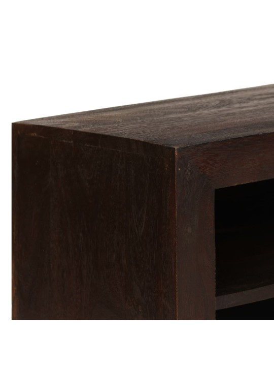 Tv stolek z masivní akácie 120 x 30 x 40 cm tmavě hnědý