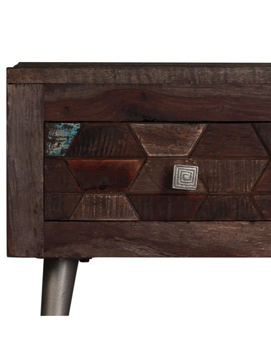 Konferenční stolek masivní recyklované dřevo 100 x 60 x 35 cm
