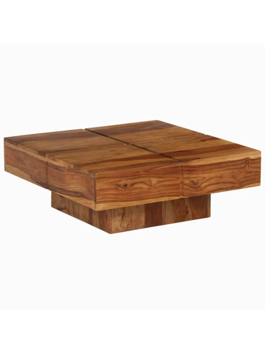 Konferenční stolek 80 x 80 x 30 cm masivní akáciové dřevo