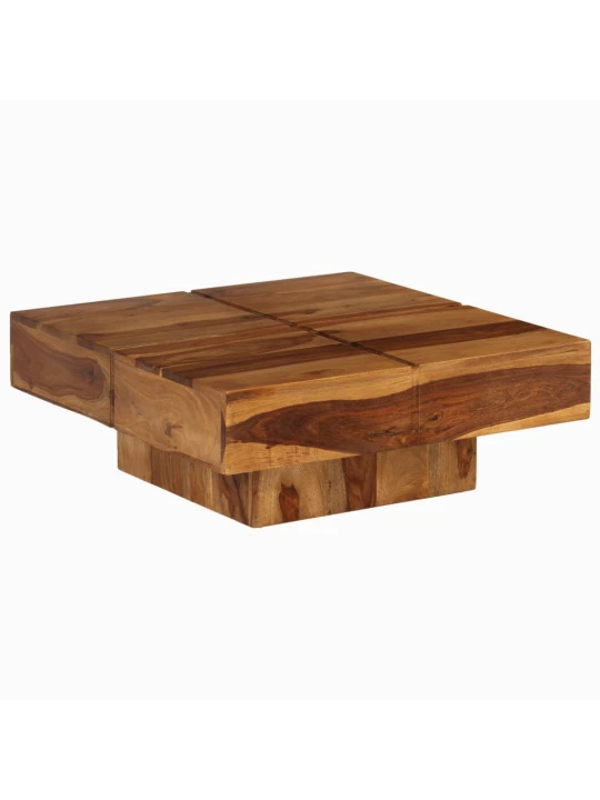 Konferenční stolek 80 x 80 x 30 cm masivní akáciové dřevo