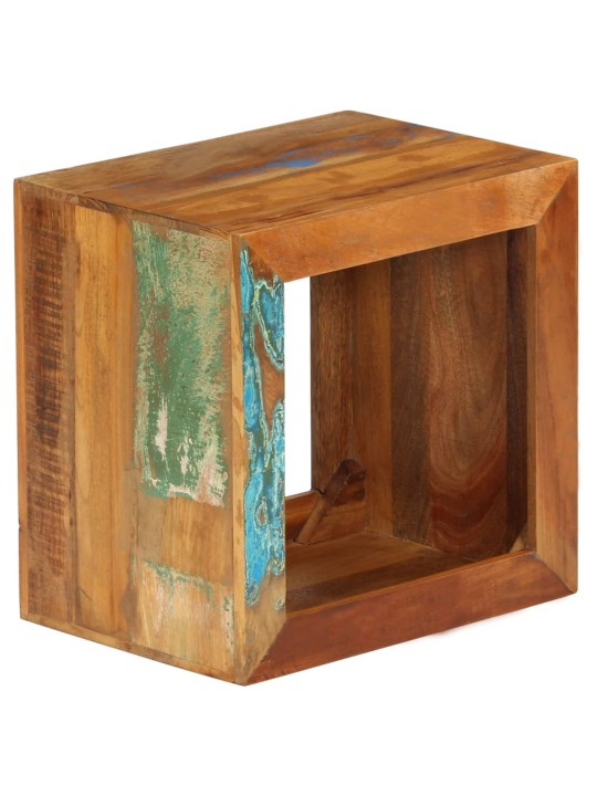 Stolička 40 x 30 x 40 cm masivní recyklované dřevo