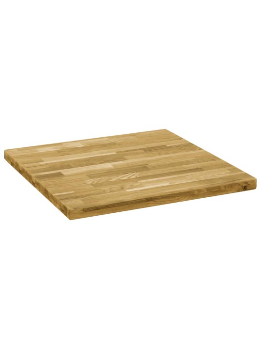 Stolní deska z dubového masivu čtvercová 44 mm 80 x 80 cm