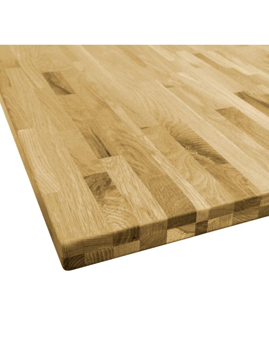 Stolní deska z dubového masivu čtvercová 44 mm 80 x 80 cm