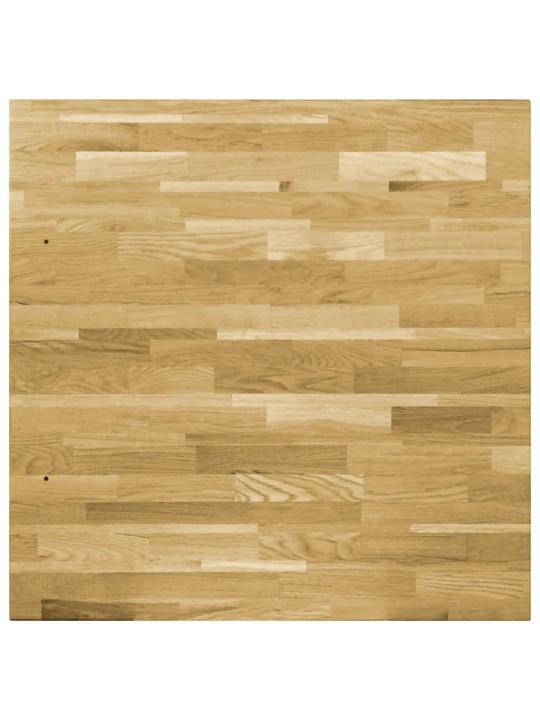 Stolní deska z dubového masivu čtvercová 44 mm 80 x 80 cm