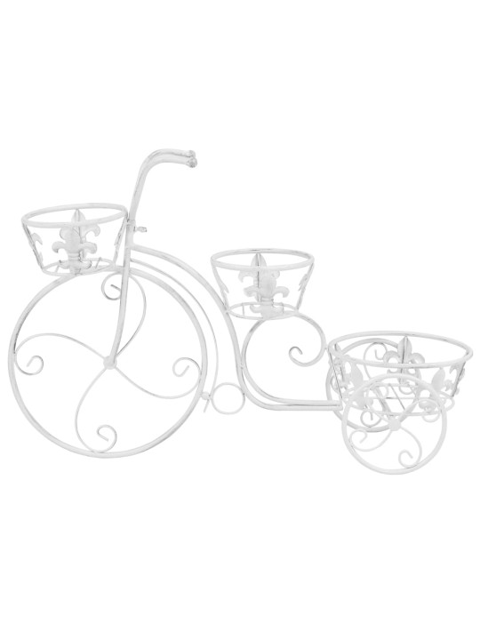 Stojan na květiny ve tvaru jízdního kola vintage styl kovový