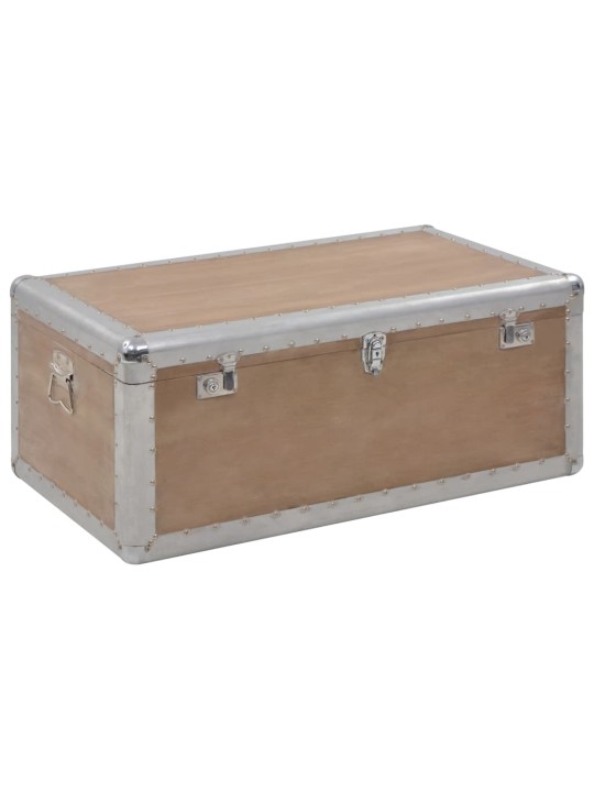 Úložný box z masivního jedlového dřeva 91 x 52 x 40 cm hnědý