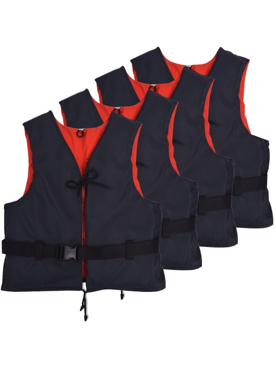 Plovací vesty 4 ks 50 n 30-50 kg námořnická modrá