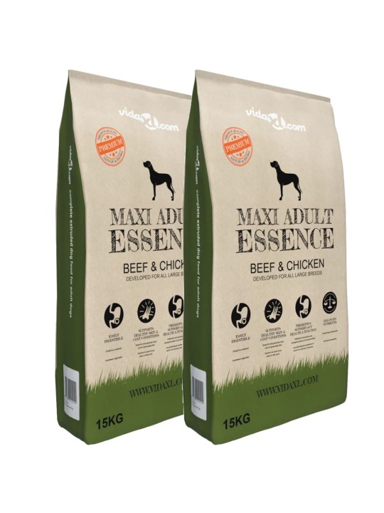 Granule pro psy Maxi Adult Essence Beef & Chicken, 2 ks, 30 kg