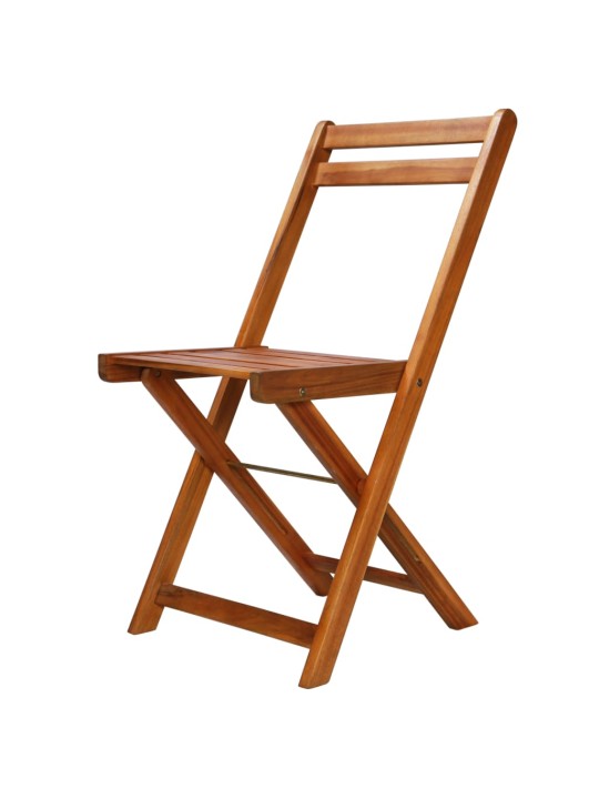 3dílný skládací bistro set masivní akáciové dřevo