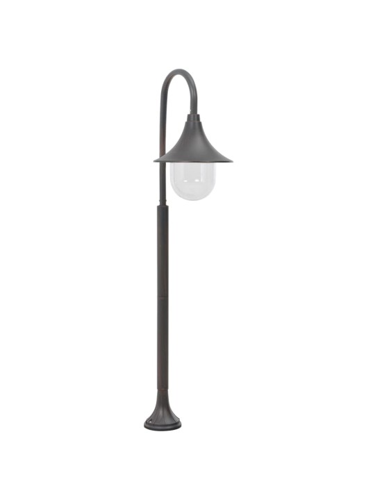 Zahradní sloupová lampa E27 120 cm hliník bronzová
