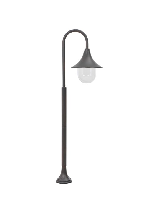 Zahradní sloupová lampa E27 120 cm hliník bronzová