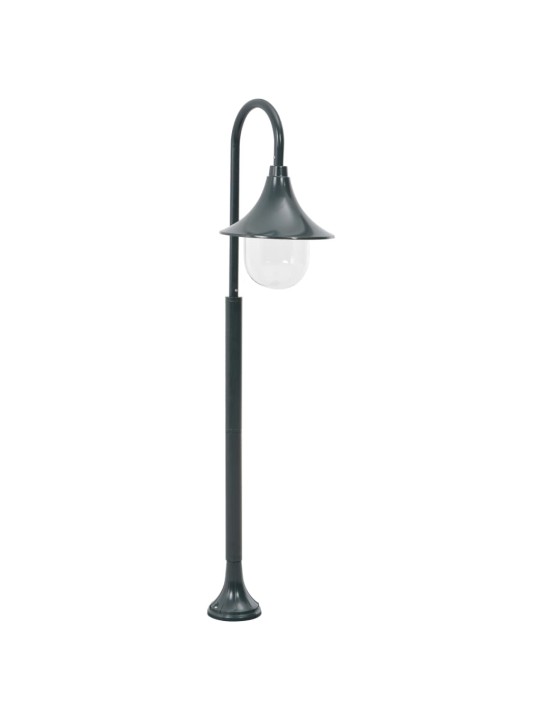 Zahradní sloupová lampa E27 120 cm hliník tmavě zelená