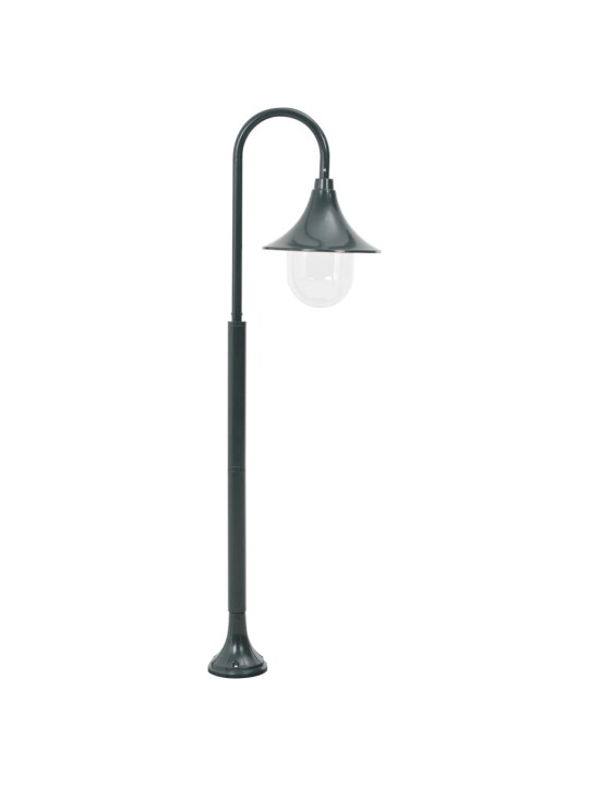 Zahradní sloupová lampa E27 120 cm hliník tmavě zelená