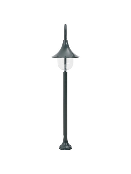 Zahradní sloupová lampa E27 120 cm hliník tmavě zelená