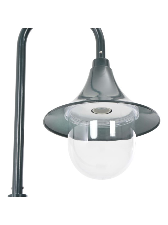 Zahradní sloupová lampa E27 120 cm hliník tmavě zelená