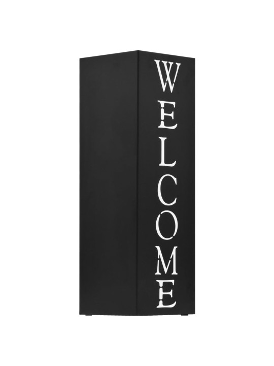 Stojan na deštníky Welcome ocelový černý