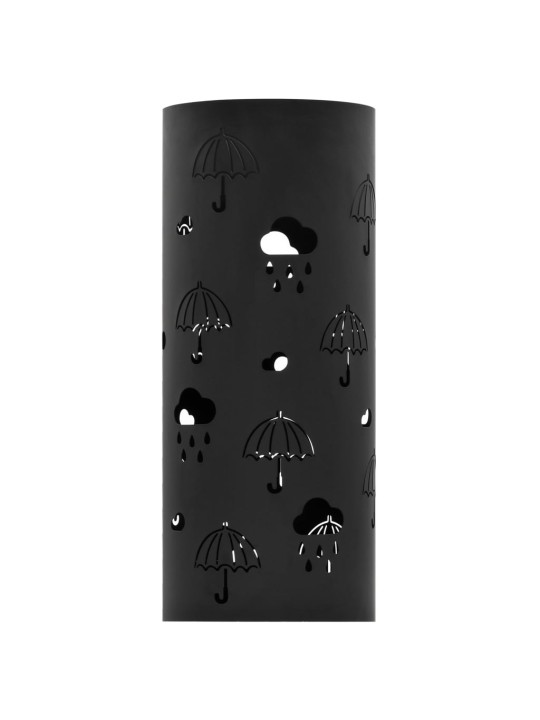 Stojan na deštníky Umbrellas ocelový černý