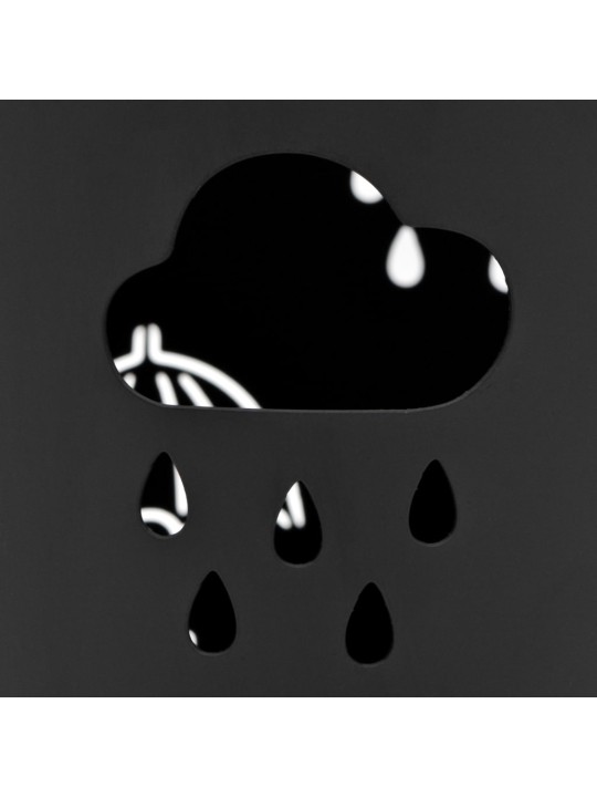 Stojan na deštníky Umbrellas ocelový černý