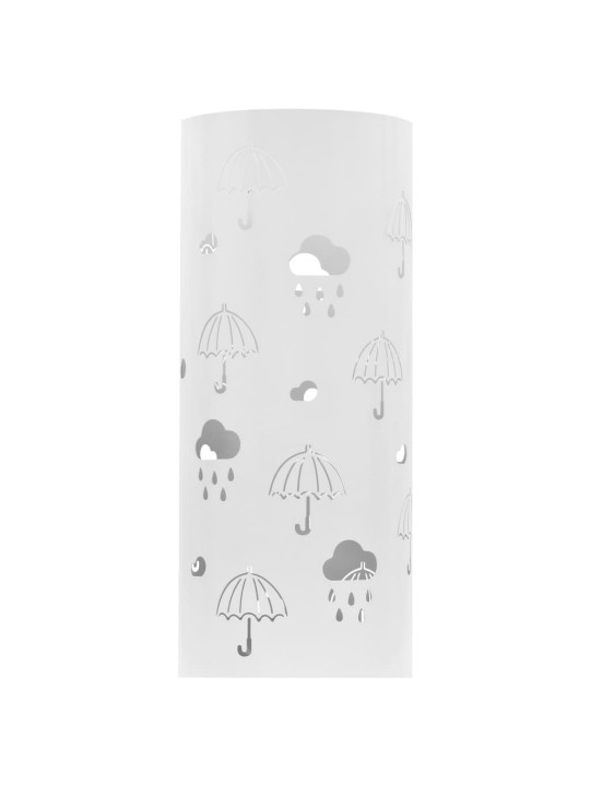 Stojan na deštníky Umbrellas ocelový bílý