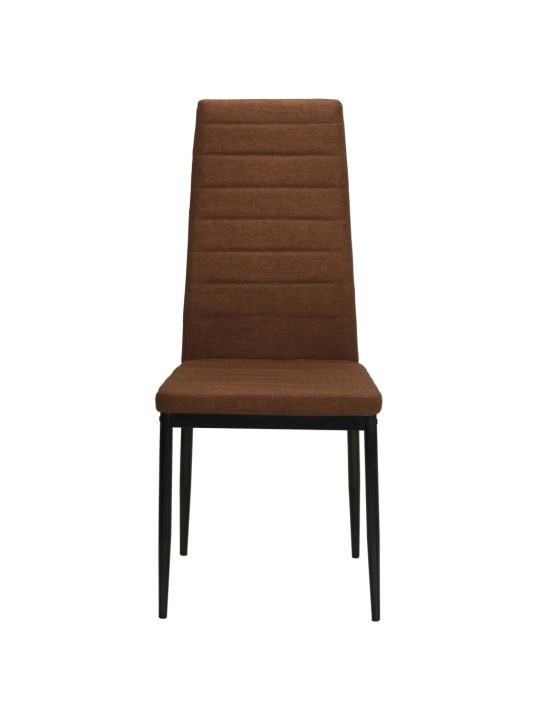 Jídelní židle 2 ks hnědé textil