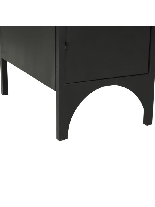 Psací stůl se 2 skříňkami masivní jedle a ocel 120 x 50 x 76 cm
