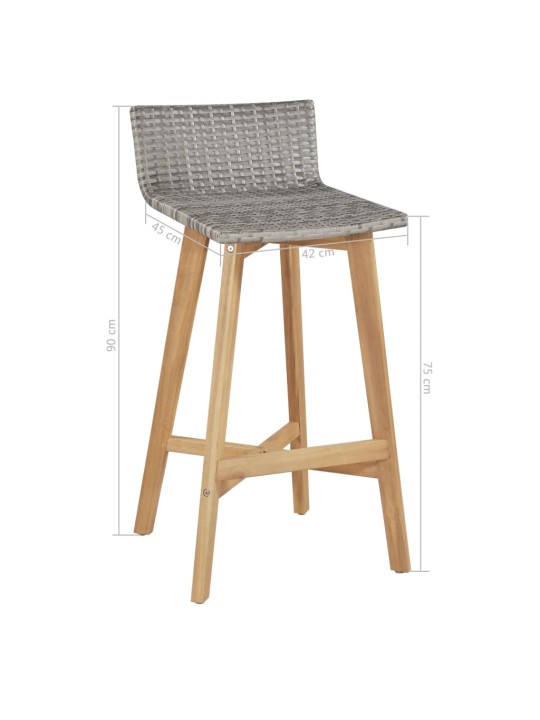 5dílný zahradní jídelní set masivní akáciové dřevo